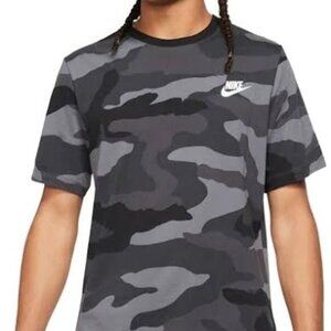 NWOT Men's Nike Tee Camo Camouflage Black/Gray Short Sleeve T Shirt- Large